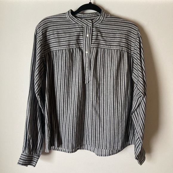 Étoile by Isabel Marant cotton stripe blouse sz S - Picture 4 of 16